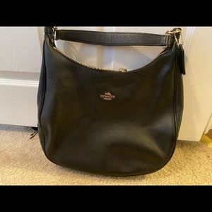 Beautiful Coach bag! Black leather with black inside!